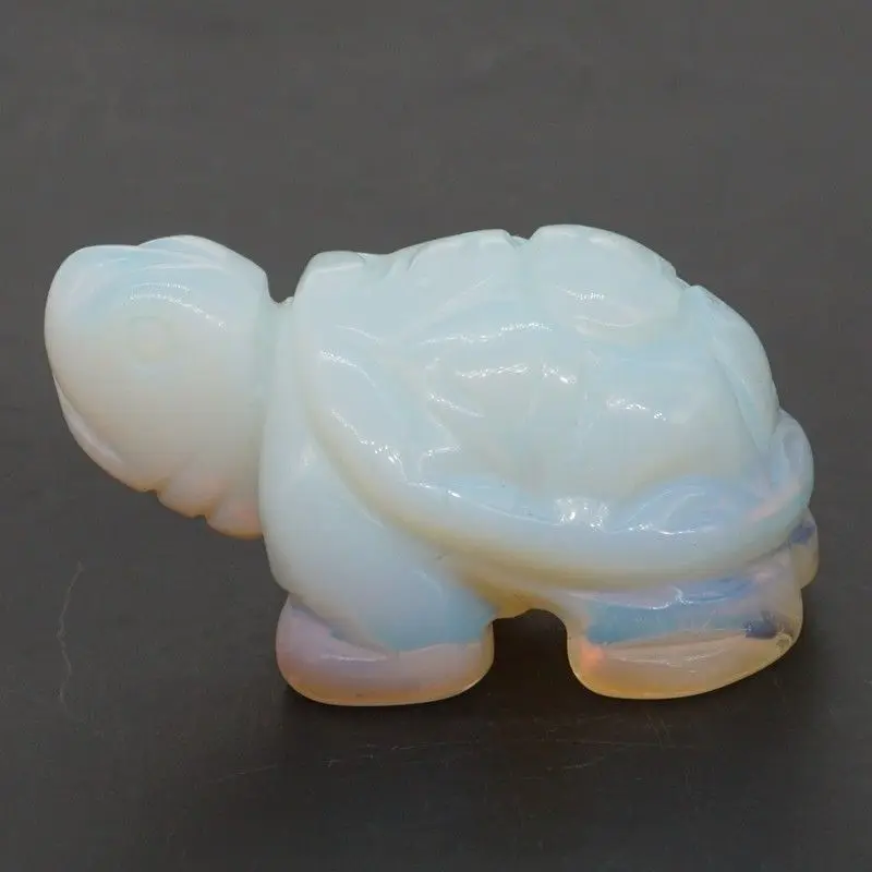 Черепаховая фигурка 2 &quot красивый драгоценный камень Опалит кристалл резная