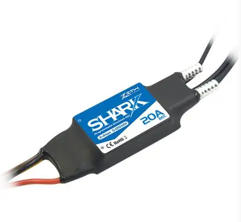 ZTW Shark 20A BEC водонепроницаемый бесщеточный ESC для лодки с системой водяного