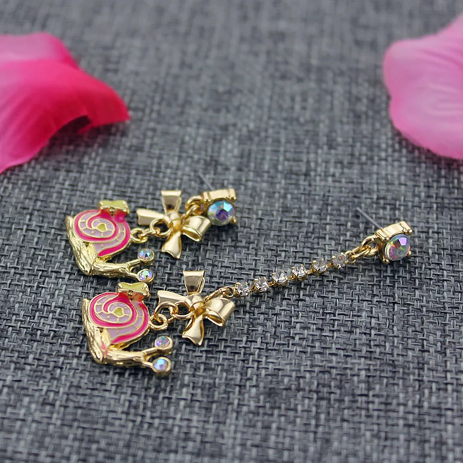 Модные серьги-гвоздики 2014 модные новые простые и чистые свежие Элегантные Синие