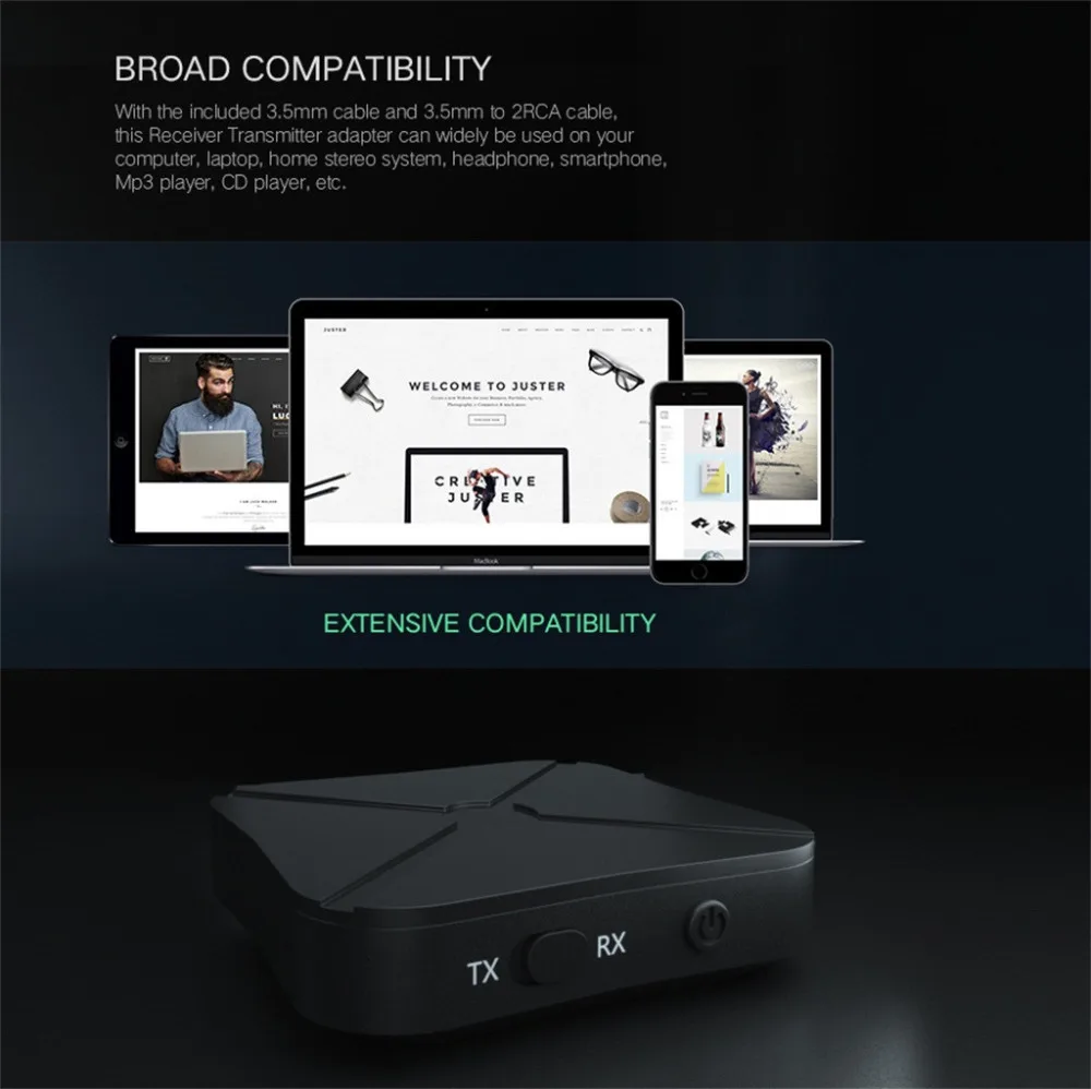 2019 новый легкий дизайн Быстрое беспроводное зарядное устройство USB Bluetooth