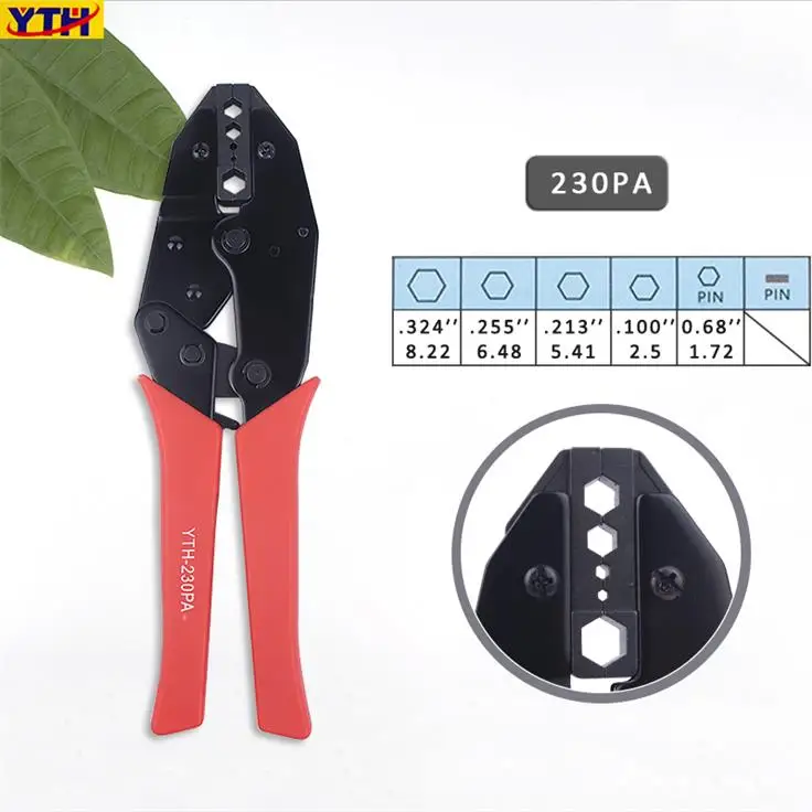 YTH-230PA YTH коаксиальный кабель обжимные плоскогубцы электрика зажимы пресс плоскогубцы обжимные клеммы кусачки мульти провода щипцы ручные инструменты - Цвет: YTH-230PA