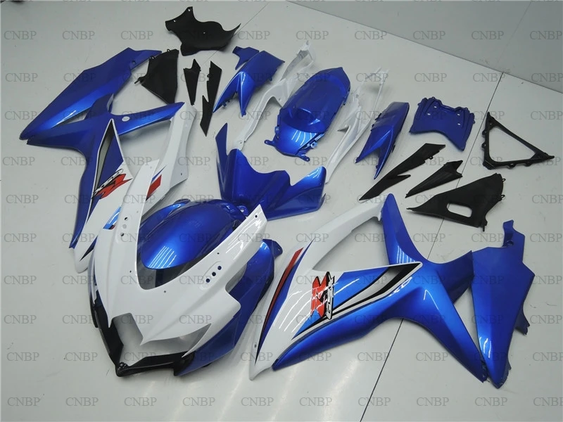 GSX R 600 2008 - 2010 K8 комплекты обтекателей GSXR 750 2009 Abs обтекатель GSXR600 08 10 белый синий |
