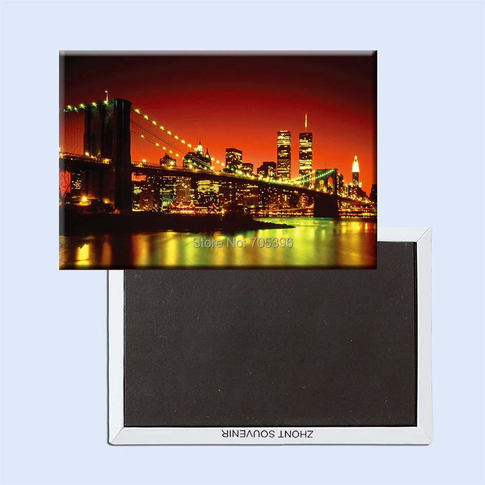 NY City nightviewтуристический сувенир, жесткие магниты на холодильник 20944