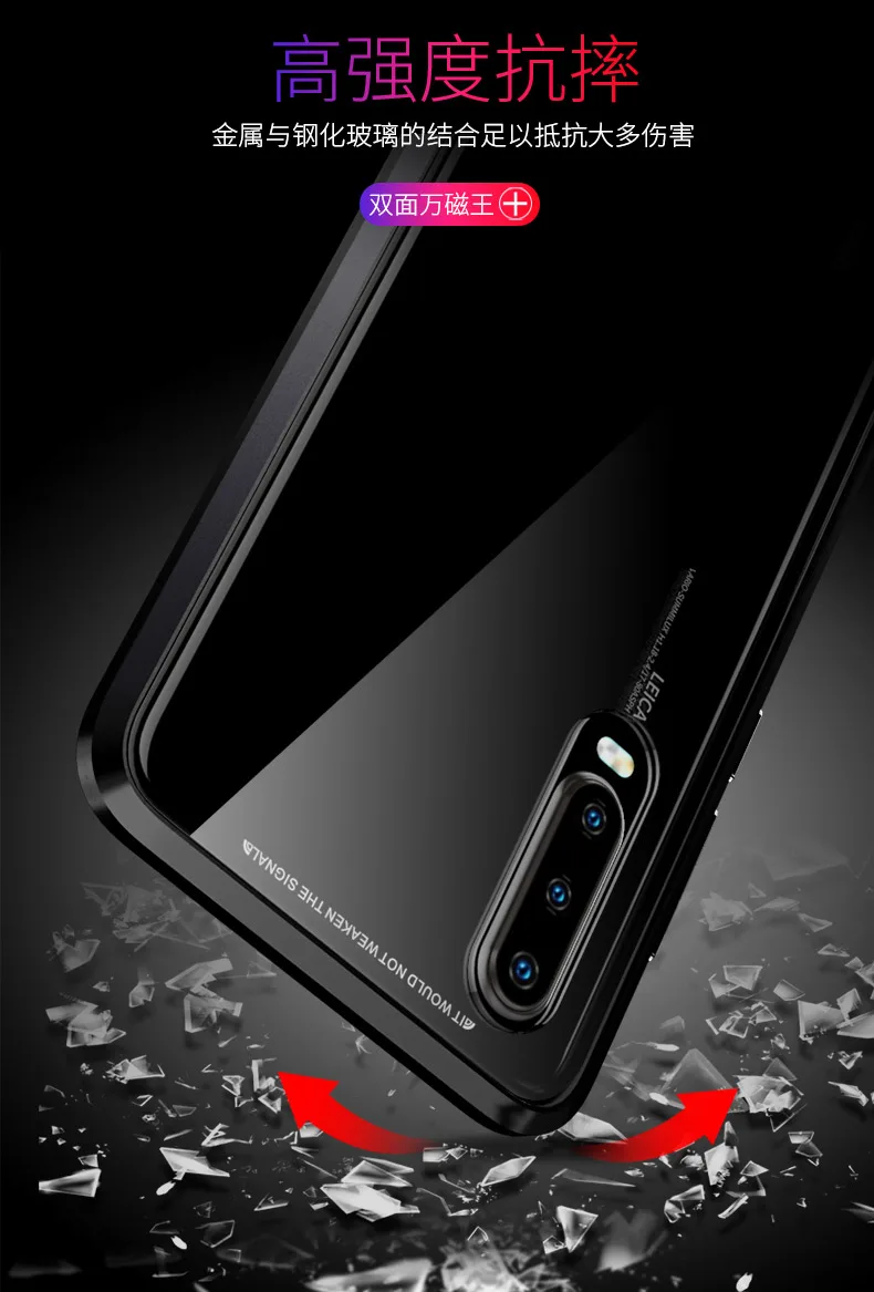 P30 PRO LUPHIE 360 градусов Полный Магнитный чехол для huawei p30 передний задний стеклянный чехол huawei p30 pro p 30 pro 30pro Магнитный чехол