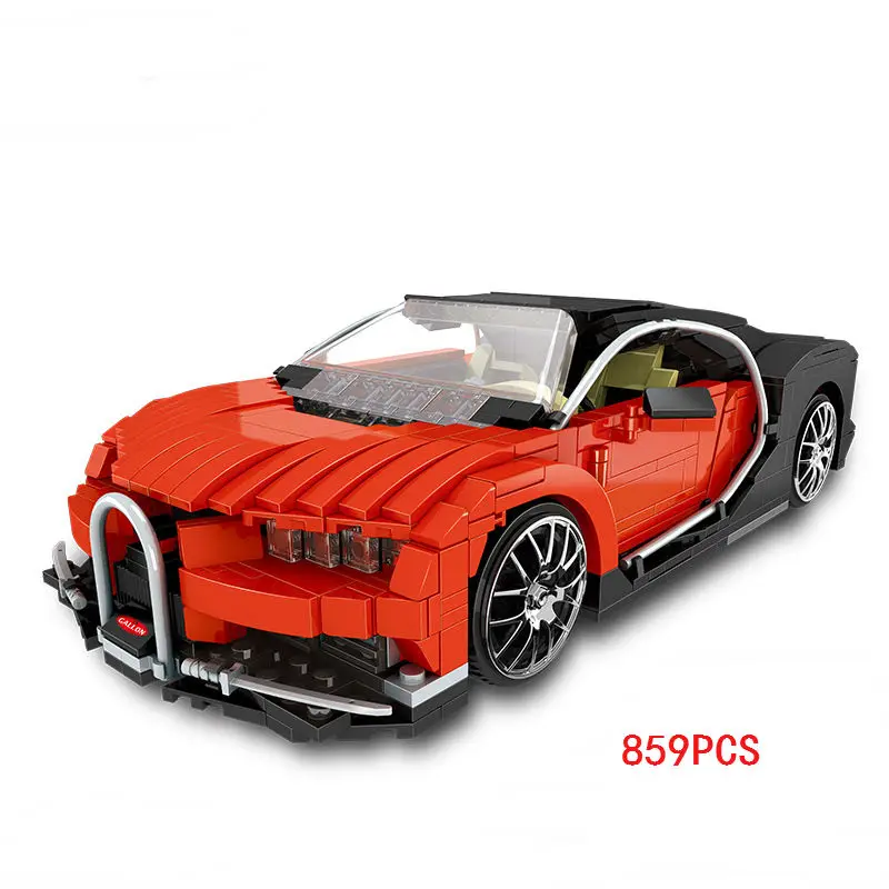 859 шт. 1:15 весы мечта автомобиль bugatti Veyron красный супер спортивные автомобили MOC