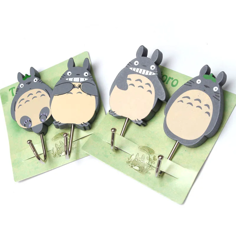2 шт. креативные крючки для сумок Totoro настенные декоративные вешалок одежды|hook