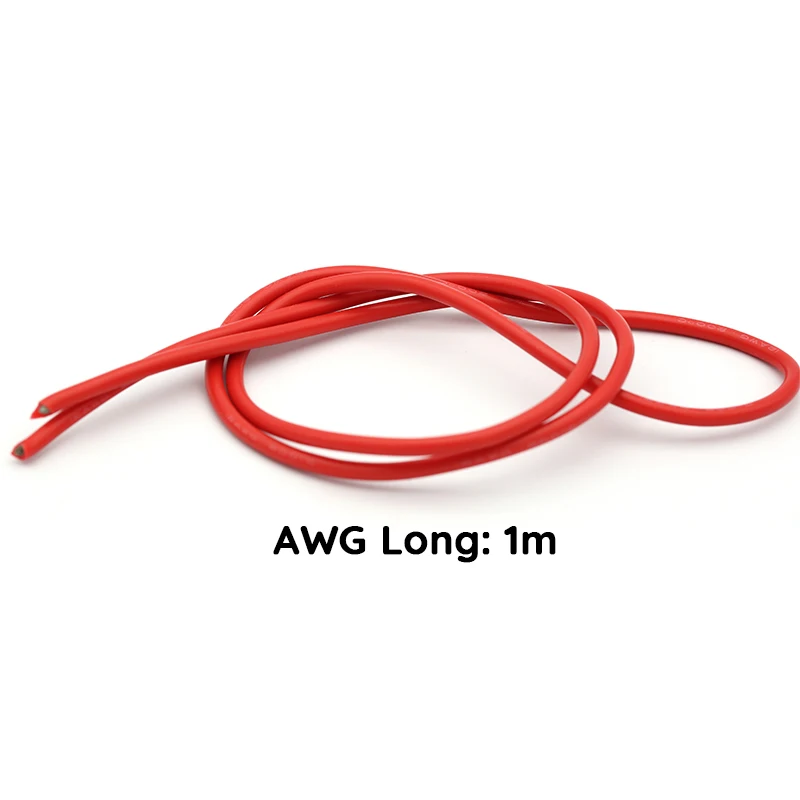 1 м AWG 8 10 12 14 16 18 20 22 гибкий силиконовый Твердый электронный провод луженая медная