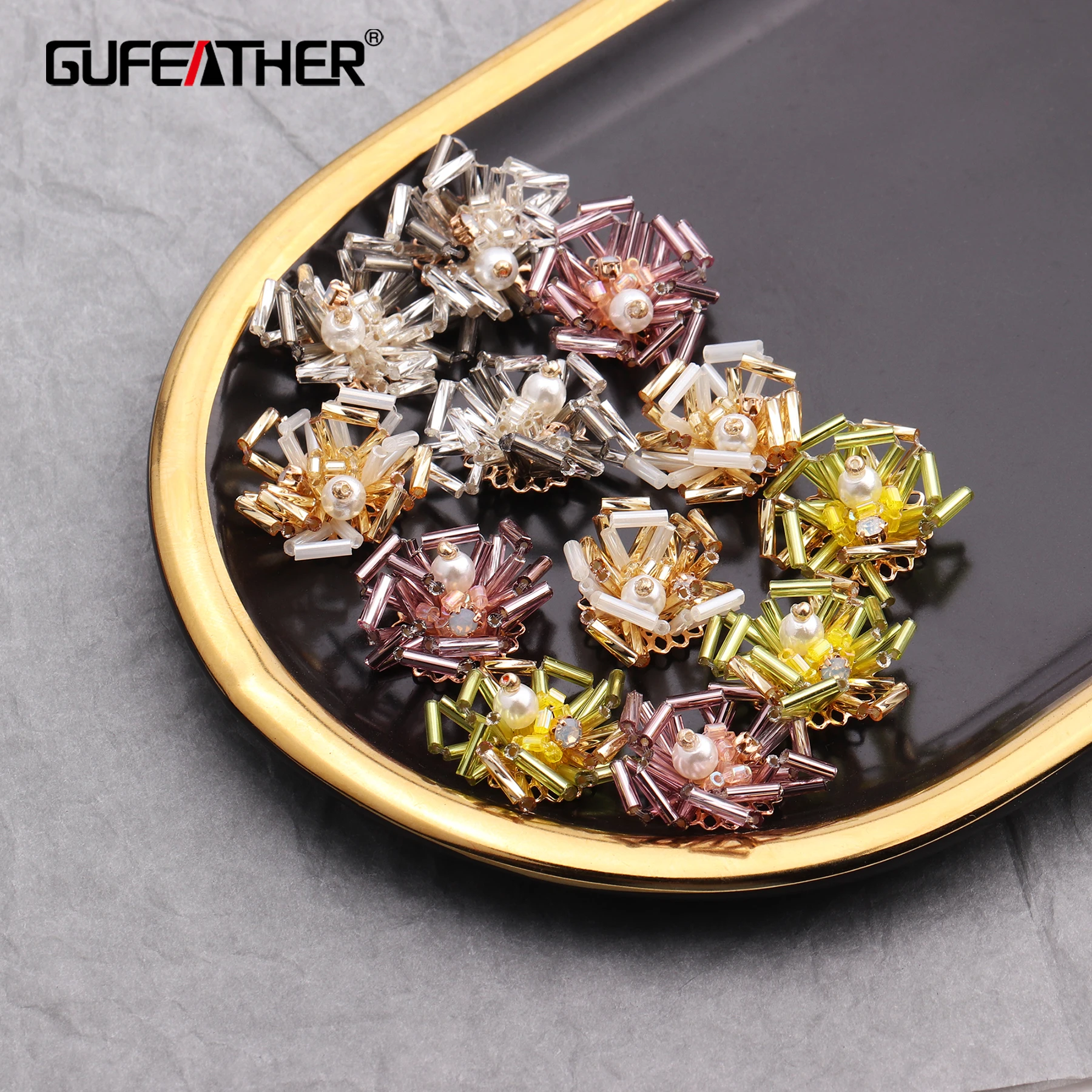 GUFEATHER F131 ювелирные аксессуары diy бусины кулон форма цветка ручная работа изделия