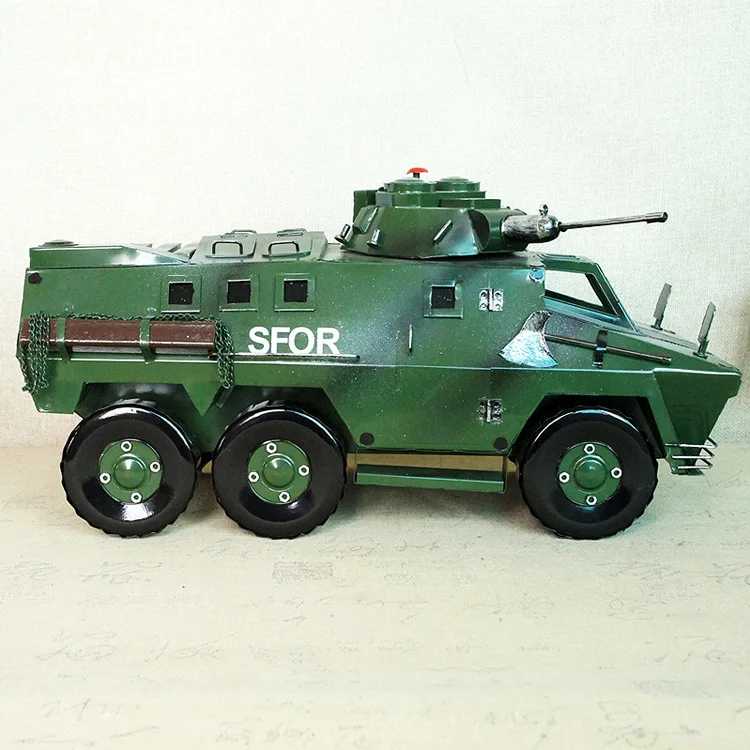 Металлический ручной работы бронированный автомобиль колесница модель