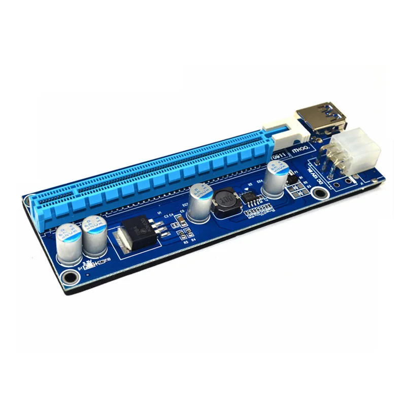 60 см USB 3 0 Mini PCI-E к PCIe PCI Express 1x до 16x расширитель Райзер адаптер карты SATA 6-контактный