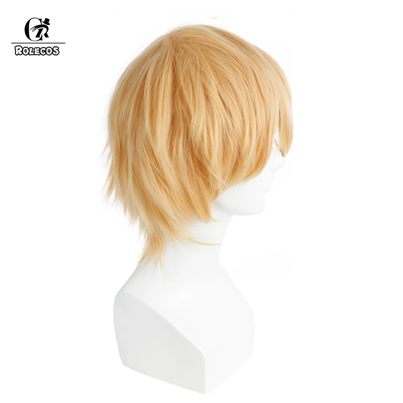 Головной убор для косплея ролекоса Сан эугео с короткими желтыми синтетическими