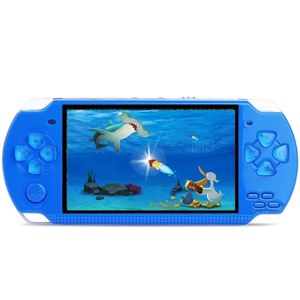 TSINGO X6 портативная игровая консоль 8 Гб 4,3 ''32Bit Встроенный 1000+ Детские футболки с принтами на тему классических игр ТВ Выход Портативный видео игровая приставка - Цвет: Blue