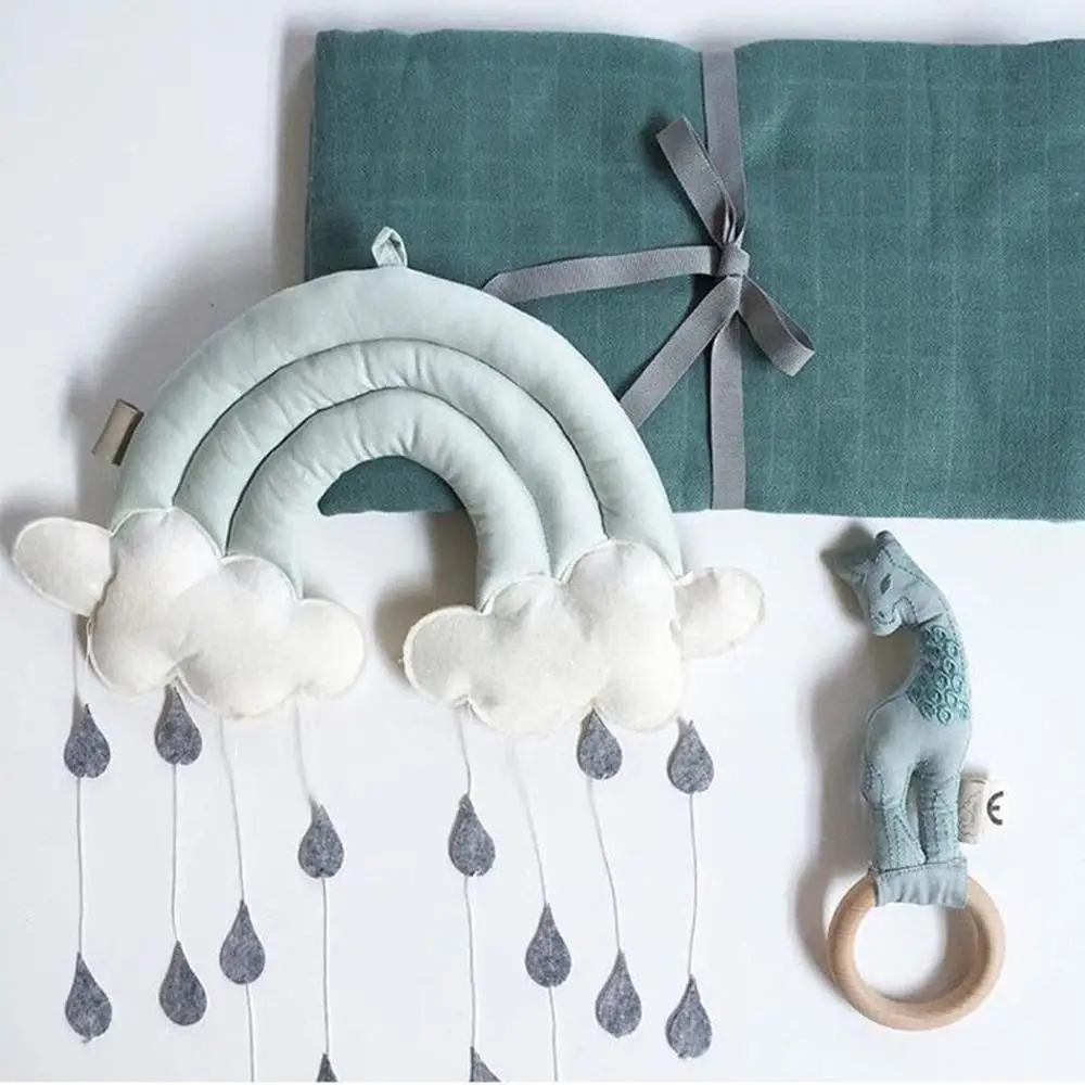 Decoratieve speelgoed wolk regendruppels geschenken schattige doek wieg tent kleuterschool mobiele opknoping fotografie training|Наборы