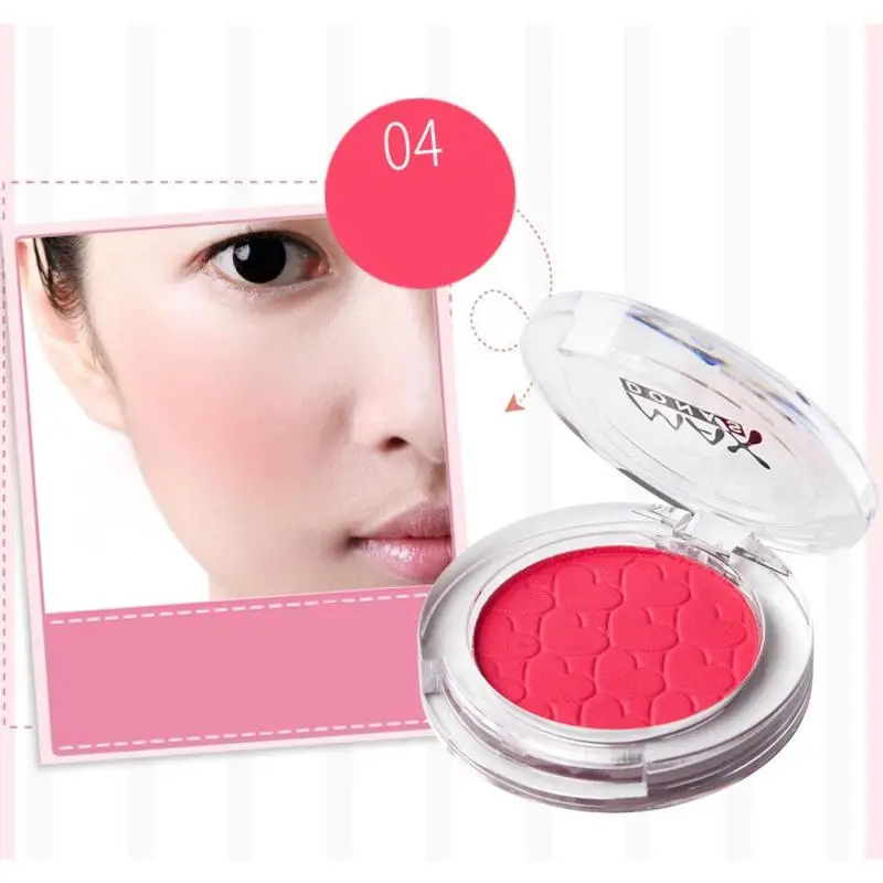 Женские водостойкие Румяна 6 цветов женский макияж косметика в форме сердца