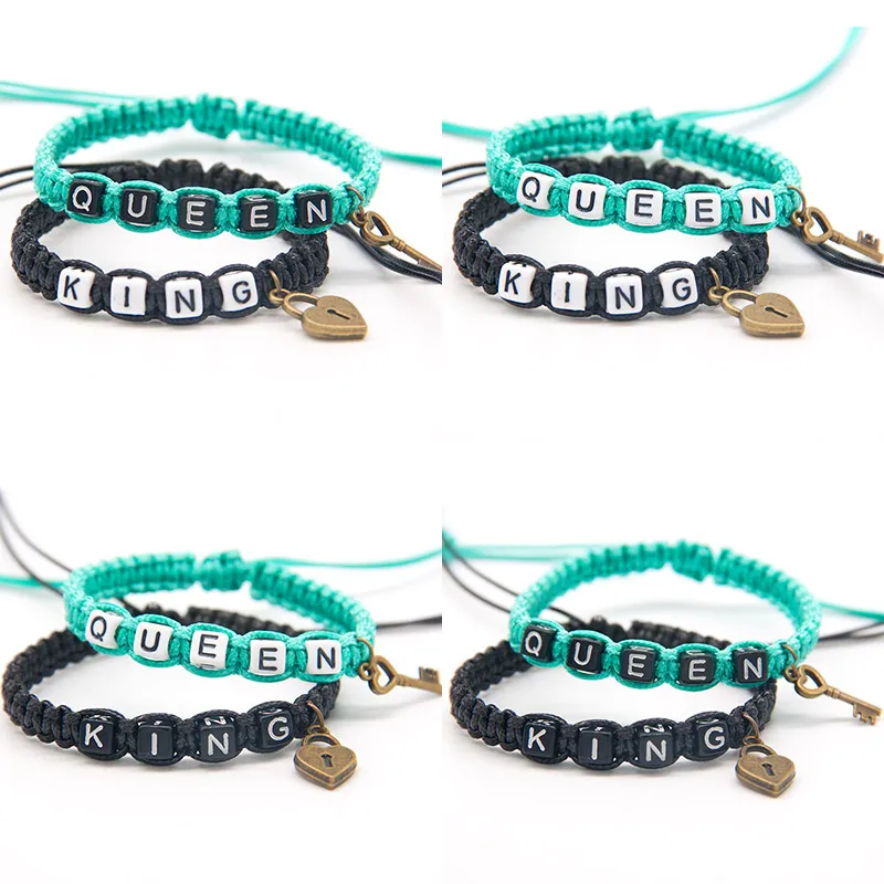 2 шт. пара изысканных браслетов для влюбленных женщин и мужчин в подарок|Браслеты