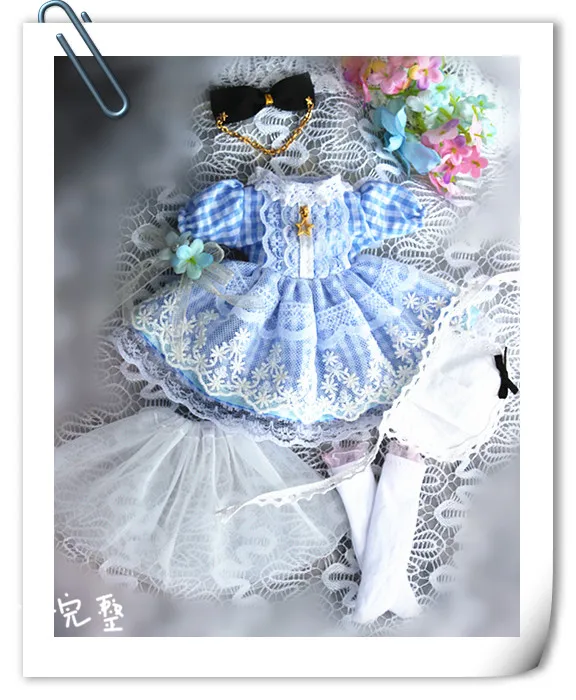 2 1 компл. kawaii Олень стиль платье одежда для Blyth куклы 11 ''11,5'' аксессуары Подарки - Цвет: 2
