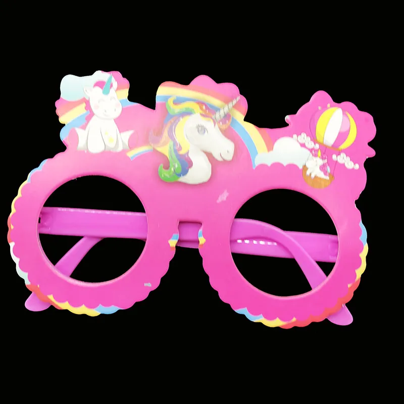Unicorn 10 шт./лот детская очки рисунок «Hello Kitty» тематическая вечеринка на день рождения украшения рисунок «Hello Kitty» маски для лица Рисунок «Hello Kitty» пластиковые маски - Цвет: Unicorn