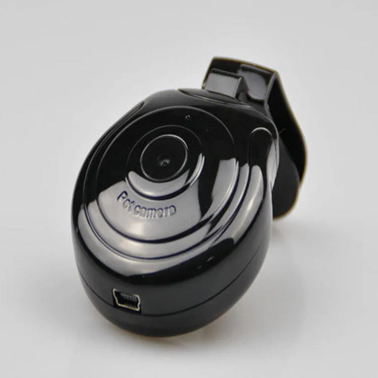 Gizcam собаки кошки Щенок цифровой черный ошейник HD 480P камера видео рекордер монитор DVR мини камера s