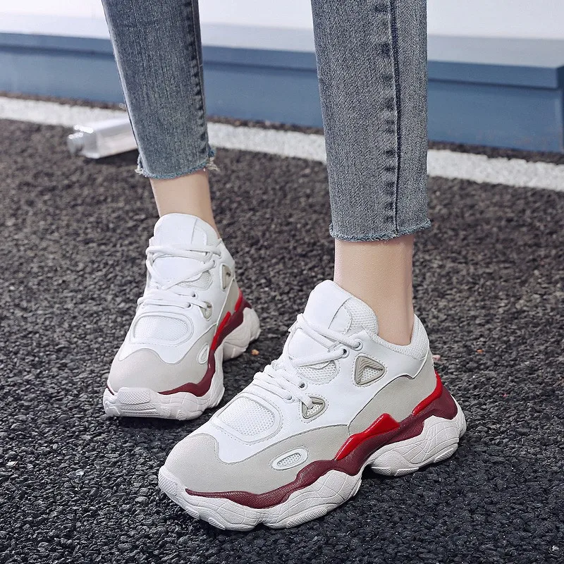 HQFZO/высококачественные кроссовки; Pantshoes; женские кроссовки на платформе; женская обувь; дышащие повседневные женские кроссовки для бега
