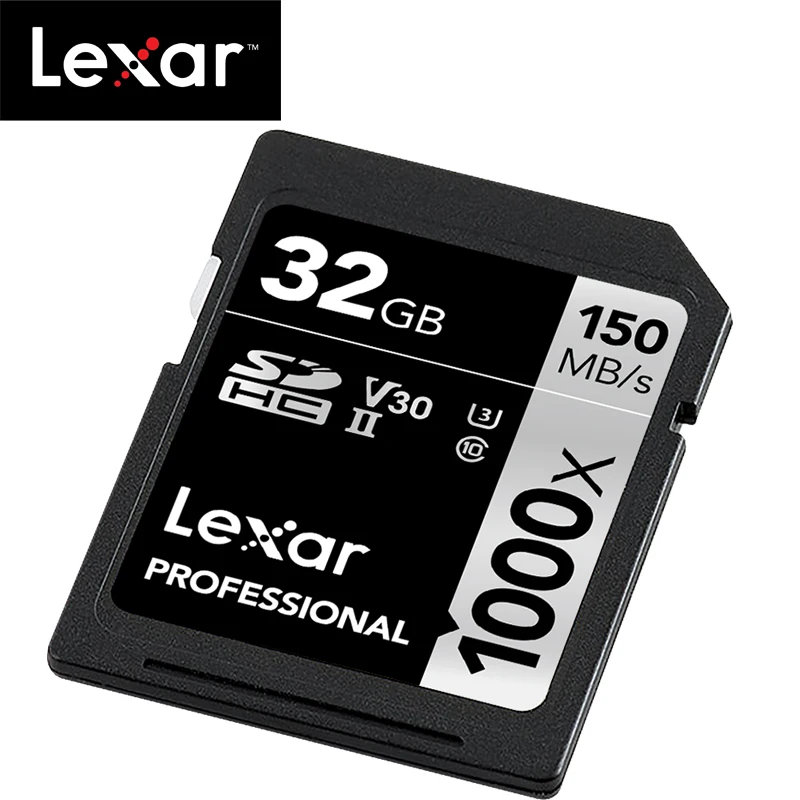 100% оригинальная sd-карта Lexar 1000x UHS-II U3 SDHC 32 Гб карта памяти Carte SD до 150 МБ/с./с класс 10