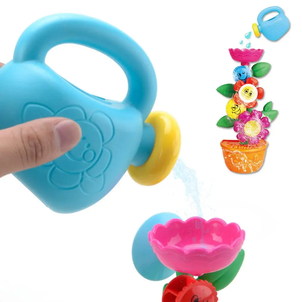 WISHTIME Baby водопад цветок Ванна игрушка комнатные растения вода станция два