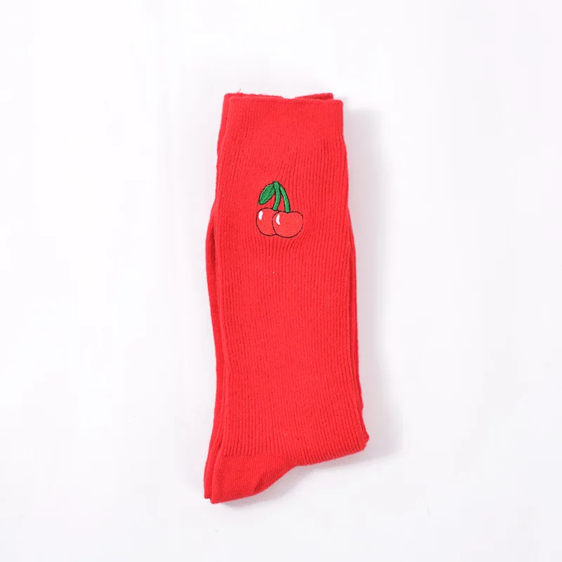 

2017 New Cute Banana Avocado Socks Women or Men Embroidery Fruit Boot Calcetines Japenese Harajuku Sock