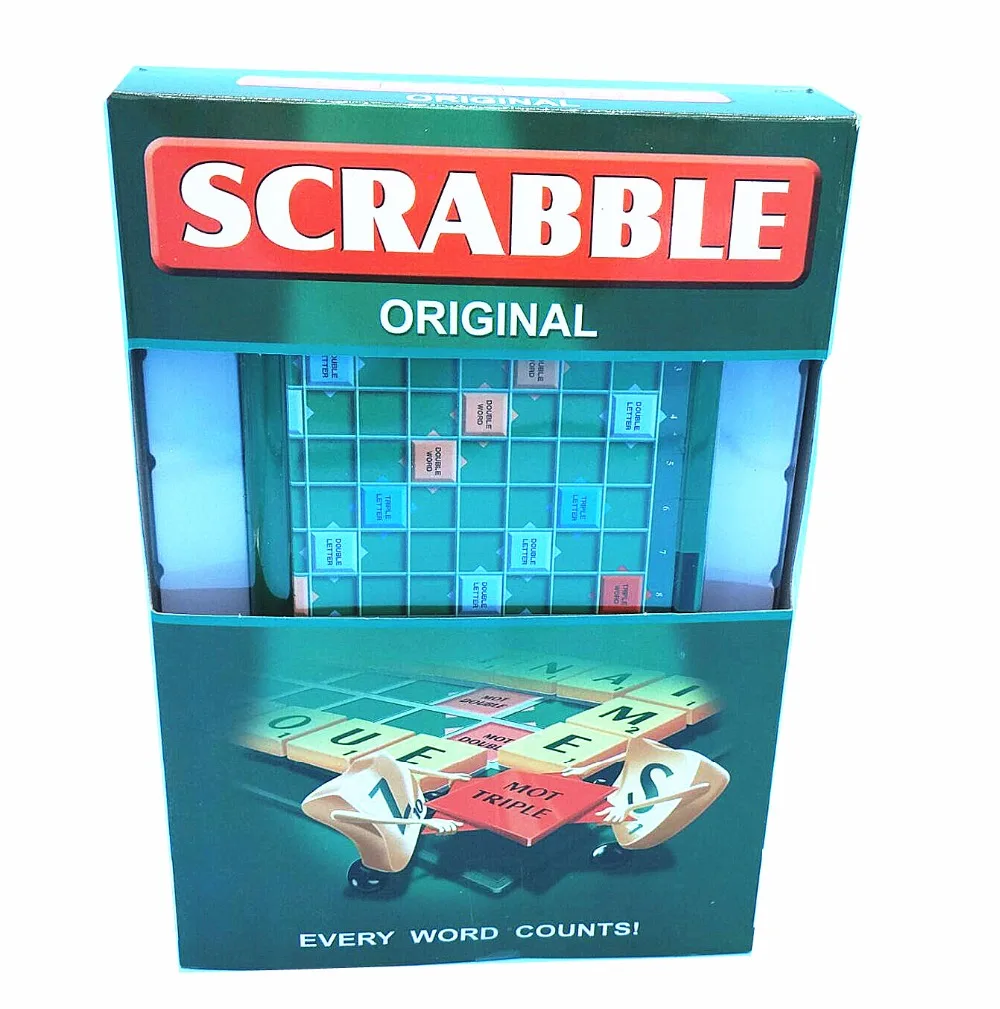 Игра scrabble утолщенная шахматная доска русская игра scrabble на русском/французском/арабском/английском шахматы игрушки для детей