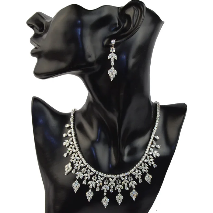 Новый дизайн модный брендовый роскошный комплект свадебных ювелирных изделий