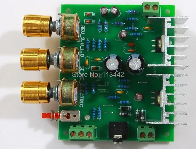 Топ-cofrld T W o канала 2.0 15 Вт + TDA2030A Hi-Fi стерео AMP lifier совета DIY Kit Горячая распродажа! |