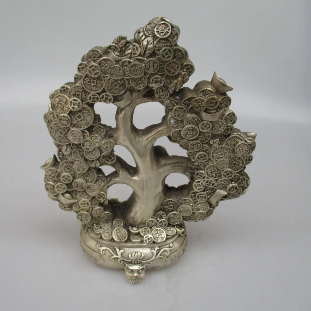Коллекционная декорированная старинная ручная работа тибетская Серебряная