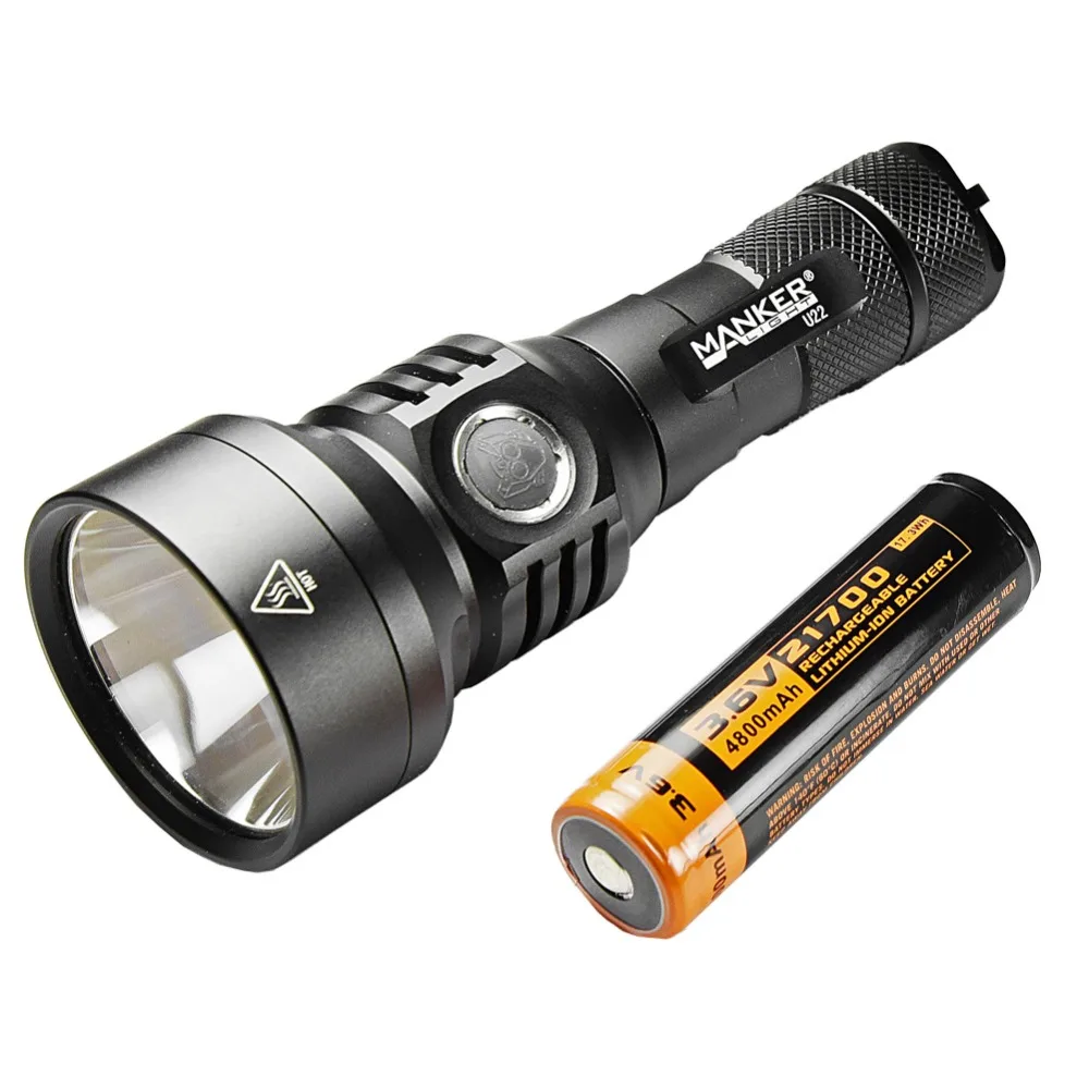 Manker U22 1500LM CREE XHP35 светодиодный 21700 фонарик для быстрой зарядки usb type-C Карманный Метатель с перезаряжаемой батареей