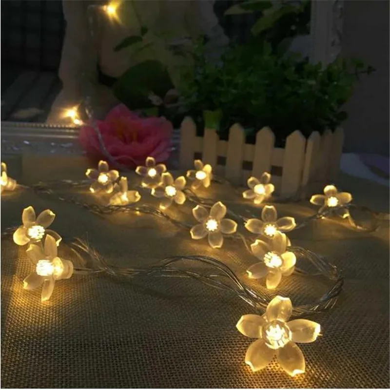 3 м 20LED цветок вишни гирлянда декоративный свет на батарейках Свадьба Рождество