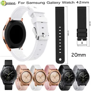 Ремешок силиконовый для Samsung Gear sport S2S4 Galaxy Watch 42 мм, браслет для huami amazfit bip, Huawei Watche 2, 20 мм