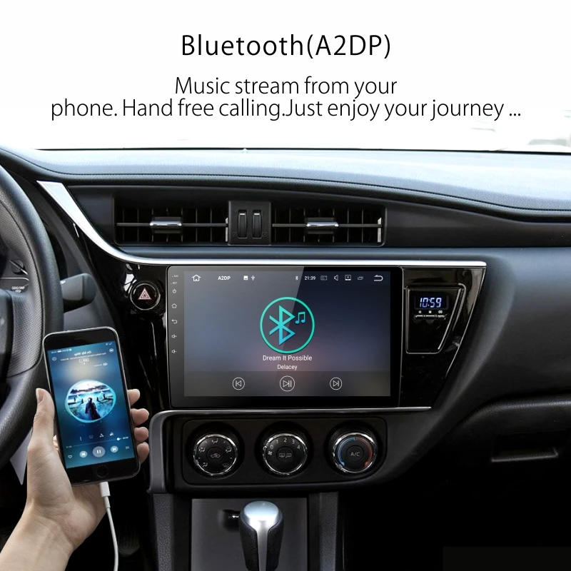 Dinpei Android 9 0 автомобильный Радио мультимедийный плеер для Toyota Corolla 2017 2018 gps