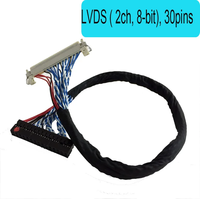 Кабель FIX30pin dual 8 lvds 17 24 дюйма общий ЖК провод с пряжкой для карт LVDS ( 2 ch bit) 30