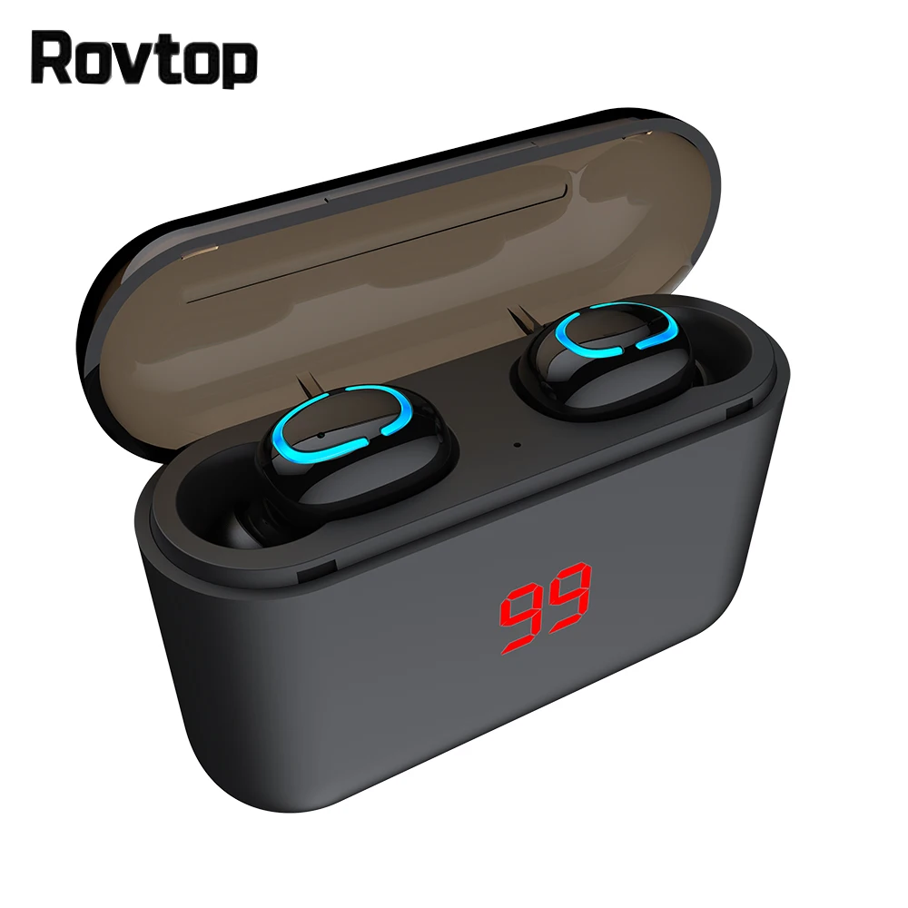 RovtopTrue Bluetooth 5,0 наушники HBQ TWS беспроводные головные уборы спортивные Handsfree наушники 3D стерео игровая гарнитура с микрофоном зарядки