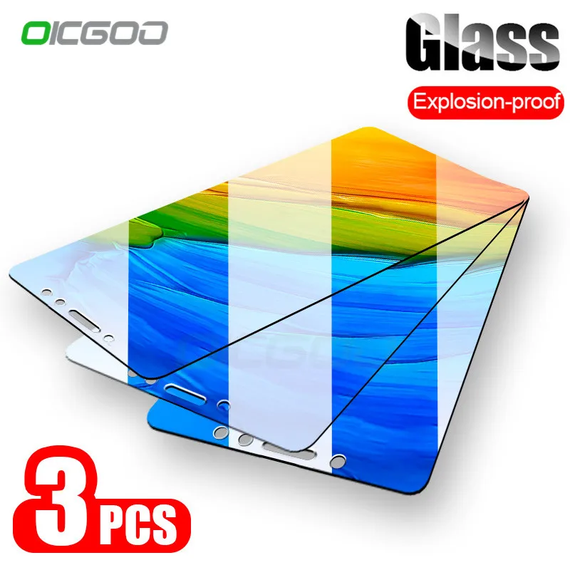 OICGOO 1-3 шт 9H закаленное стекло для Xiaomi Redmi 7 6A 6 Pro 5 Plus 4X Redmi Note 5 6 7 Pro Защитное стекло для экрана