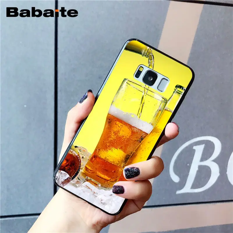 Babaite World пиво алкоголь Лето пузырьковый чехол для телефона samsung Galaxy S9 plus S7 edge S10 Plus S10E S10lite S8 plus S5 M10 20