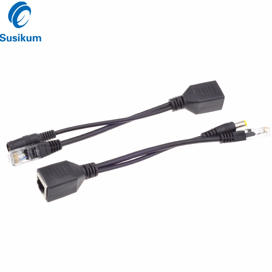 POE Cable Passive Power Over Ethernet POE Splitter Adapter RJ45 Injector Power Supply Module 12-48v For IP Camera