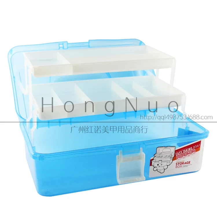 Горячие 3 Слоя Нескольких Утилита Хранения Дело профессиональный Nail Art box