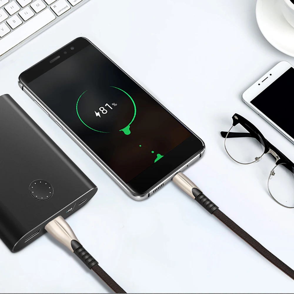 Быстрая зарядка USB кабель для мобильного телефона Micro Type C зарядный iPhone XS 8 6s Samsung 6