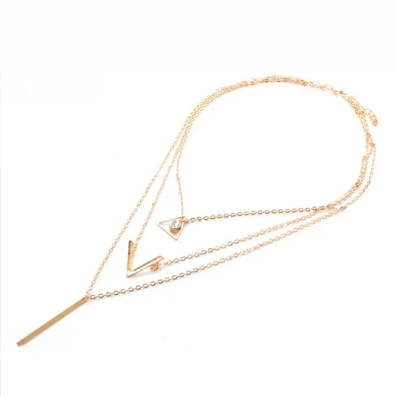 2018 новый шарм Цепочки и ожерелья Jewelry Многослойные колье коренастый заявление