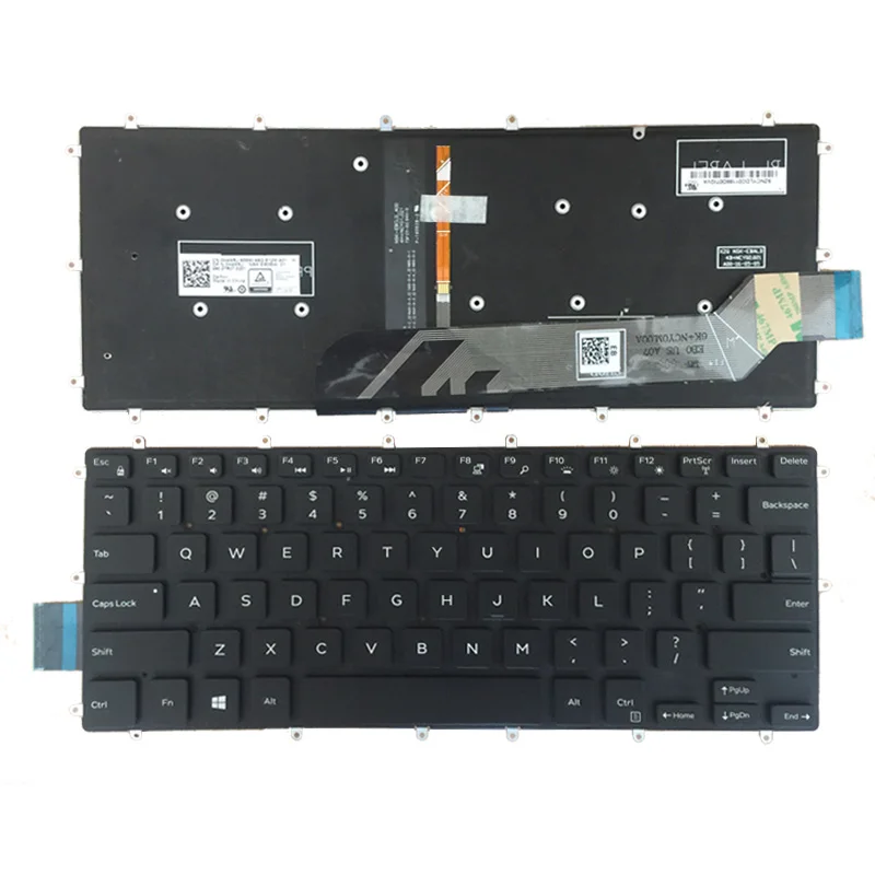 Новая английская клавиатура с подсветкой для ноутбука DELL Inspiron 5370 5379 7375 5369 5579 |