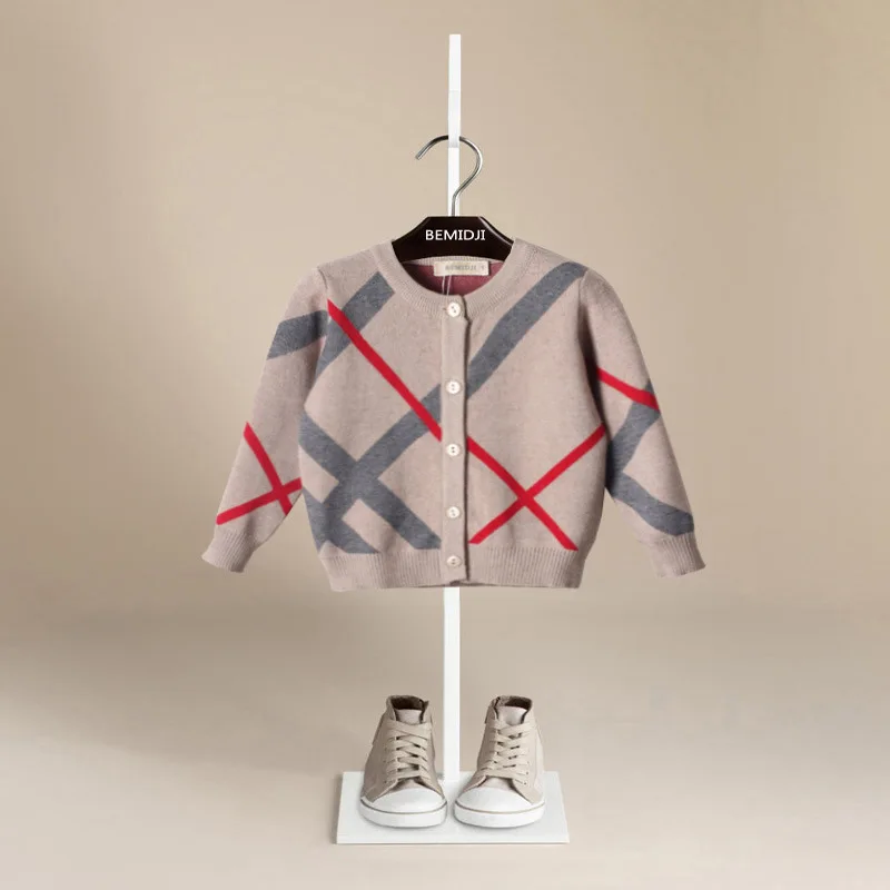 2019 Новое поступление свитер для мальчиков однобортный с длинными рукавами и