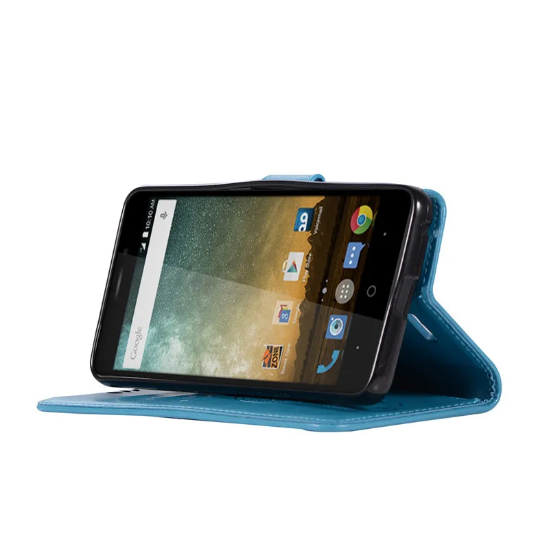 Флип чехол для ZTE Prestige 5 0 дюйма кожаный силиконовый бумажник N9132 мобильный телефон