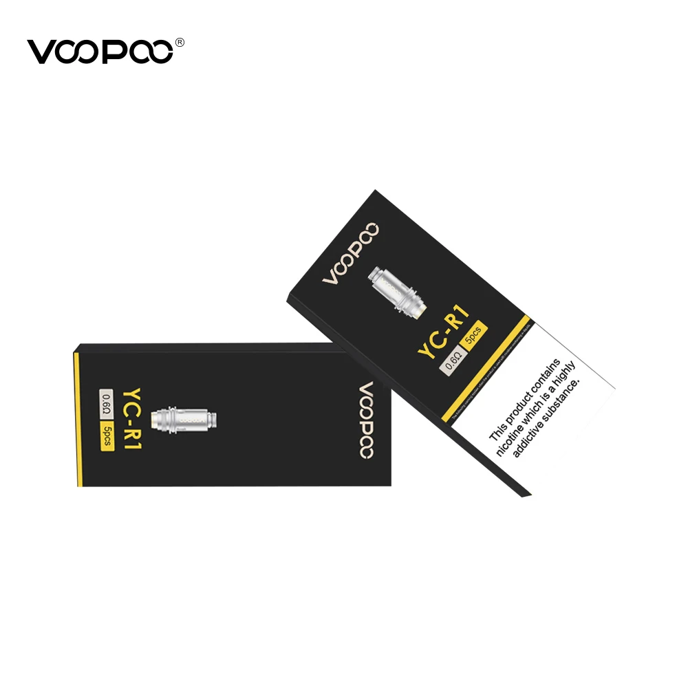 5 шт. 10 оригинальный VOOPOO Finic YC R1 R2 C CCoil 0.6ohm 1.6Ohm 1.2ohm для комплект рыбок аксессуары
