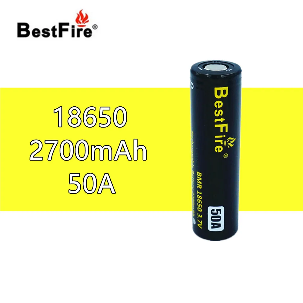 1 шт. Bestfire 18650 Батарея 3 7 V литий-ионная аккумуляторная батарея 2700mAh 50A для Eleaf iStick Pico