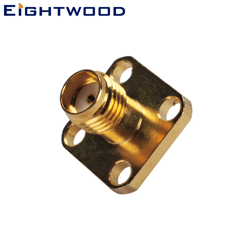 

Eightwood SMA Jack Female RF Coaxial Connector Adapter 4 Holes Panel Mount with Solder Cup for Antenna Telecom Base station