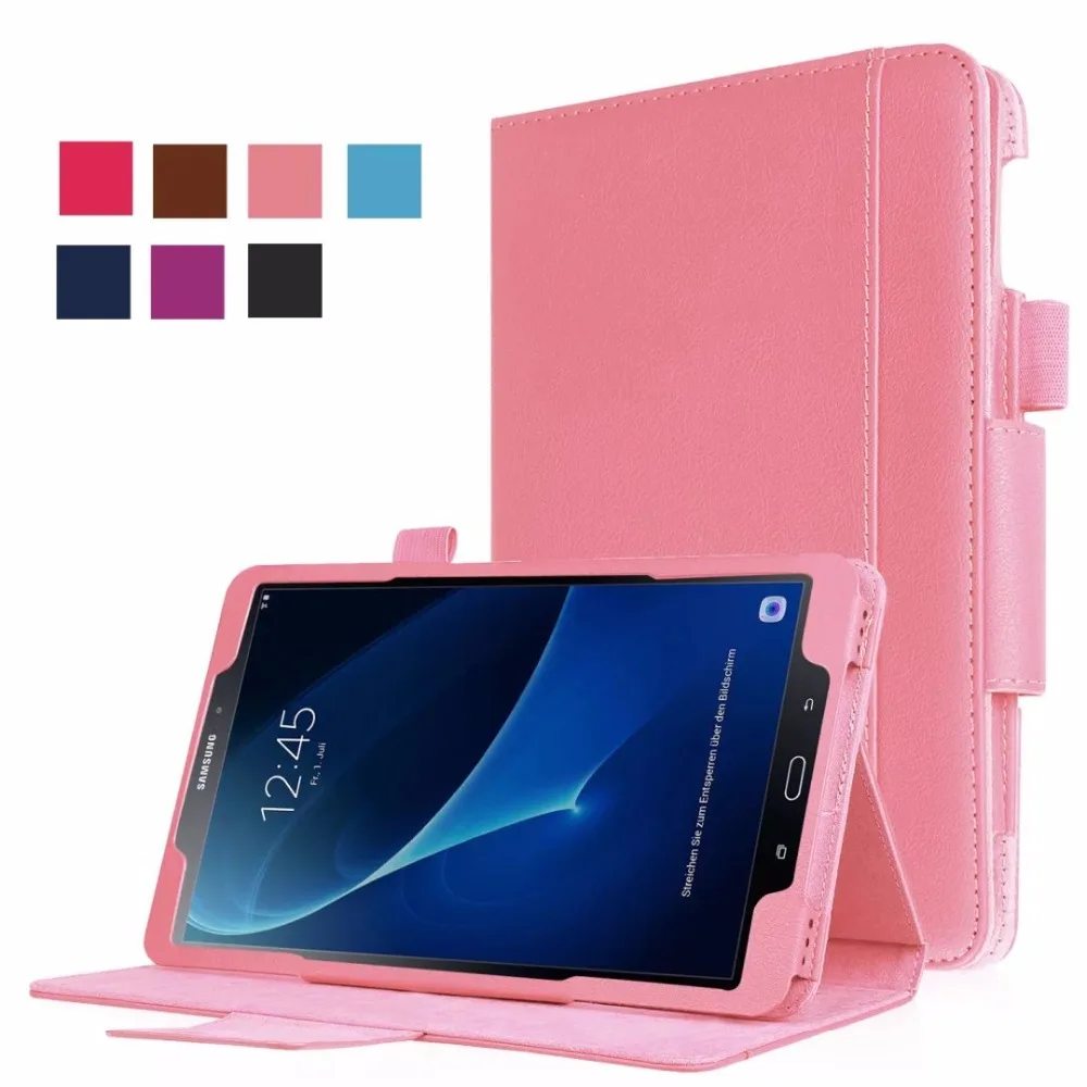 Бизнес Стиль кожаный Фолио для Samsung Galaxy Tab A 10 1 T585 T580 чехол планшета W/клавиатура