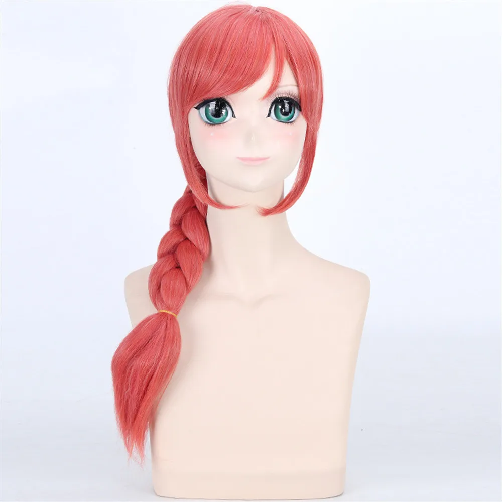 Любовь Live Maki Nishikino арбуз красный Аниме косплей парик длинные плетеные парики для